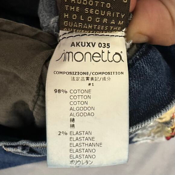 Kids Roberto Cavalli Embroidered Sequin Birds‎ Denim Jeans Size 6 122 - Picture 16 of 16